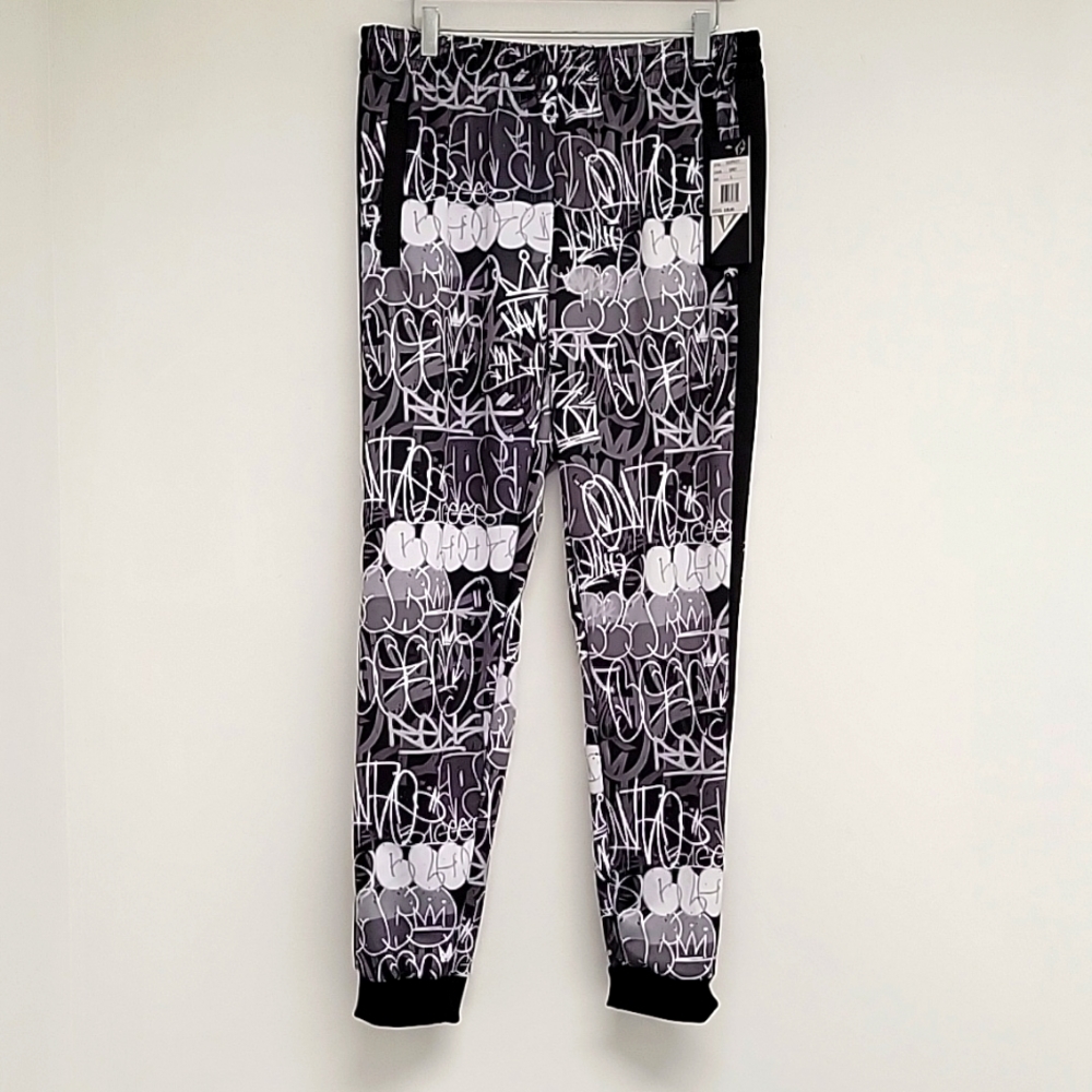 G-Net Black and White Joggers Size L (NWT)